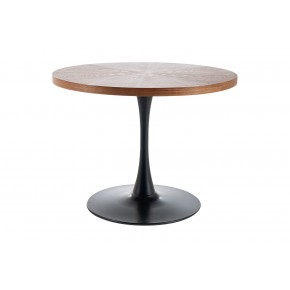 Стол обеденный SIGNAL AMADEO орех/черный мат 100